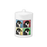 Four Color Peregrine Falcon Tea Pot