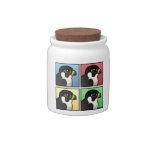 Four Color Peregrine Falcon Candy Jar