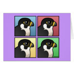 Four Color Peregrine Falcon Note Card