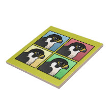 Four Color Peregrine Ceramic Tile