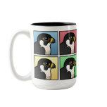 Four Color Peregrine Falcon Two-Tone Mug