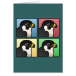 Four Color Peregrine Falcon Note Card