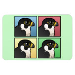 Four Color Peregrine Falcon Photo Magnet
