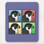 Four Color Peregrine Falcon Mousepad