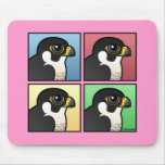 Four Color Peregrine Falcon Mousepad