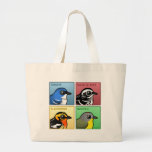 Four Color Warblers Jumbo Tote Bag