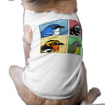 Four Color Warblers Dog Ringer T-Shirt