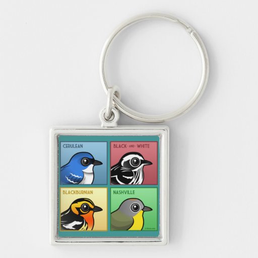 Four Color Warblers Key Chains