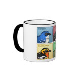 Four Color Warblers Ringer Mug