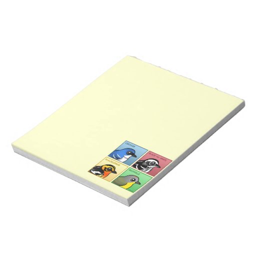 Four Color Warblers Scratch Pads