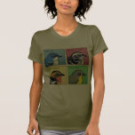 Four Color Warblers Women\'s American Apparel Fine Jersey Short Sleeve T-Shirt