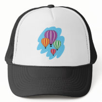 Four Colorful Hot Air Balloons hats by alternateworlds Four Colorful Hot Air Balloons hats