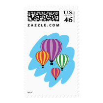 Four Colorful Hot Air Balloons Postage