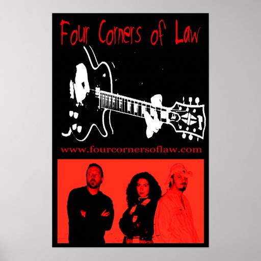 Four Corners of Law Poster Zazzle