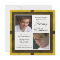 Four Corners Photo Grad Invitation - Yellow
