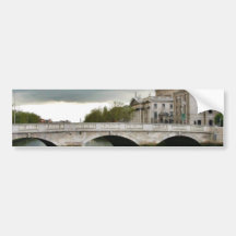 Four Courts And The Liffy River In Dublin Bumper Sticker