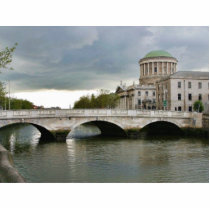 Four Courts And The Liffy River In Dublin photo sculptures