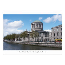 Four Courts, River Liffey, Dublin city Ireland Post Cards