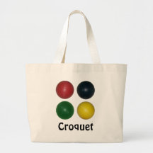 Four Croquet Balls Tote Bags