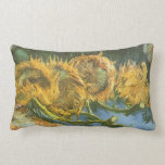 Four Cut Sunflowers by Vincent van Gogh Pillows