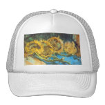 Four Cut Sunflowers by Vincent van Gogh Hats