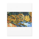 Four Cut Sunflowers - Vincent Van Gogh Postcard