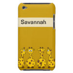 Four Cute Giraffes iPod Touch Case