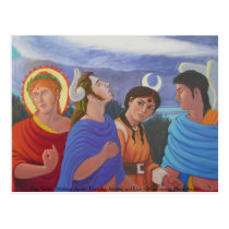 Four Deities Walking postcards