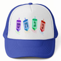 Four Dreidels Hats by yosefdreams Four Dreidels Hats