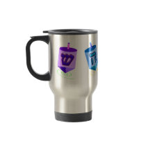 Four Dreidels Travel Mugs