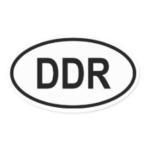 FOUR East Germany "DDR" Sticker