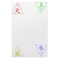 Four Elements Customized Stationery