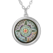 Four Elements Sun Mandala Necklace
