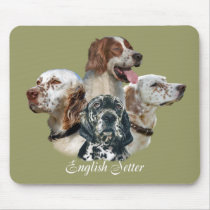 Four English Setters  mousepad