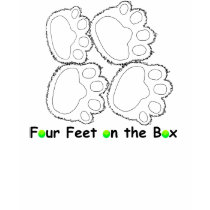 Four Feet on the Box t-shirts
