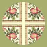 Four Floral Tiles Sticker