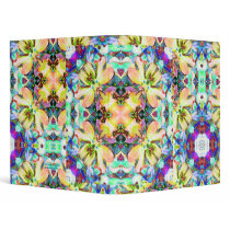 Four Flower Kaleidoscope 1" Art Binder