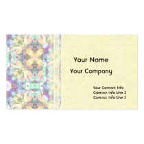 Four Flower Kaleidoscope Business Card Template