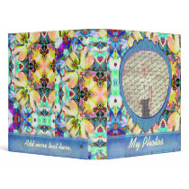 Four Flower Kaleidoscope Customizable Photo Binder