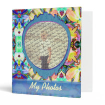 Four Flower Kaleidoscope Customizable Photo Binder