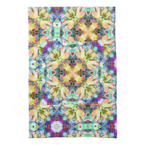 Four Flower Kaleidoscope Kitchen Towels