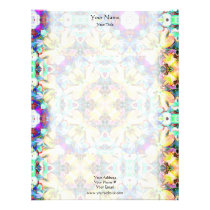 Four Flower Kaleidoscope Letterhead
