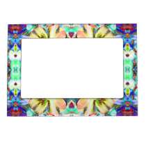 Four Flower Kaleidoscope Magnetic Frame