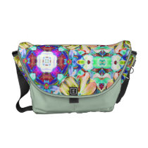 Four Flower Kaleidoscope Messenger Bag