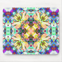 Four Flower Kaleidoscope Mousepad
