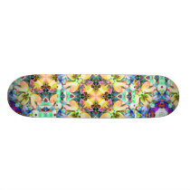 Four Flower Kaleidoscope Skateboard