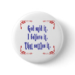Four Flowers God Said Buttons