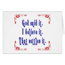 Four Flowers God Said cards