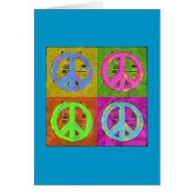 FOUR FOR PEACE GREETING CARD