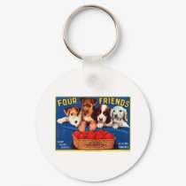 Four Friends Tomtatoes keychains by AllVintage Four Friends Tomtatoes keychains